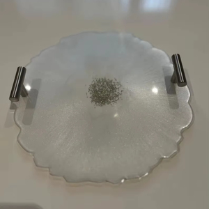 <b>Top</b> Attractive Design Resin Serving Tray for Office and Hotels Coffee and Tea Serving <b>Epoxy</b> Resin Tray - Product Image 1