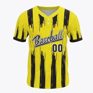 Custom Size And Color Baseball Jersey For Training New Arrival Lightweight Comfortable Baseball Jersey Two Buttons - Product Image 2