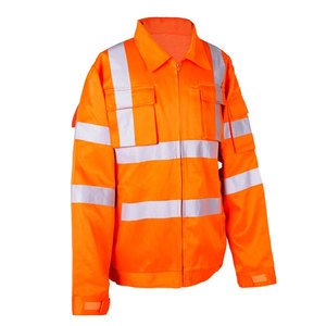 เสื้อแจ็คเก็ตทำงานแขนยาวสะท้อนแสงสำหรับผู้ชาย สีทูโทน ทนทาน น้ำหนักเบา เหมาะสำหรับงานหนัก - Product Image 4