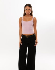 Débardeur court doux de haute qualité pour femme, débardeurs unis sans couture extensibles sans manches décontractés pour femme - Product Image 2