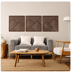 Handcrafted Geometric Modern Wood Eco-friendly Quilt <b>Wall</b> Art Textured Mosaic Sign <b>Large</b> Living Room <b>Decor</b> <b>Wall</b> Hanging Sale - Product Image 5