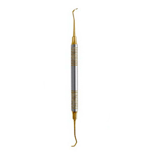 Curette parodontale Premium Scaler Pro avec manche creux doré, instrument dentaire en acier inoxydable allemand, hygiène dentaire professionnelle - Product Image 6