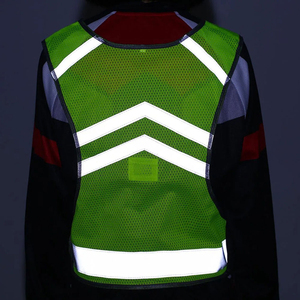 High Visibility Safety Vest <b>Reflective</b> Yellow Mesh Adjustable Straps Class 1 Work Wear Pockets - Product Image 6