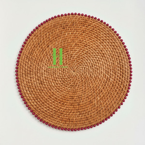 Eco-friendly Rattan Charger Plate Wall Decoration Round Flower Rattan Placemat Home Rattan <b>Table</b> <b>Mats</b> OEM In Vietnam Rattan 2026 - Product Image 4