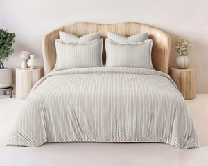 Ensemble de couette et de couvre-lit de luxe pour toutes les saisons, 4 pièces, 6 pièces, motif floral géométrique abstrait - Product Image 1