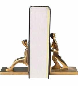 Sujetalibros Metálicos Tradicionales Pulidos de Primera Calidad para un Estilo Interior de Alta Gama, Fuerte Sujeción y Decoración Elegante - Product Image 6