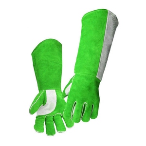 Gants de soudage en cuir de vachette renforcé, manchette de sécurité, résistants à la chaleur et aux étincelles, pour la lutte contre les incendies, la construction et usage général - Product Image 3
