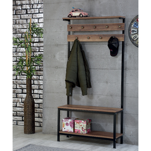 <b>Modern</b> Industrial 5 Tier Metal Etagere <b>Shelf</b> Wood Top Freestanding Bookcase for Living Room Home Office - Product Image 6