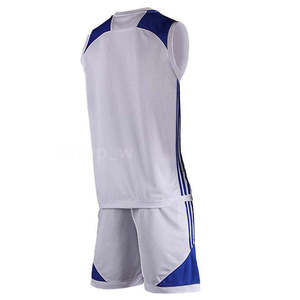 Shorts de basket-ball d'été respirants et confortables en tissu élégant bleu, vente en gros, uniforme de basket-ball pour hommes, OEM - Product Image 5