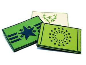 Custom PVC <b>Label</b> Iron-On Brand <b>Name</b> Patch 3D Raised Embossed High Quality Soft Sew-On Patches for Heart Shape Cloth and Gifts - Product Image 2