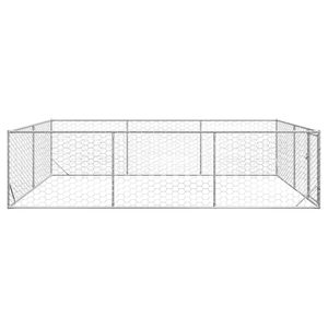 Caseta Grande y Resistente para Perros de Exterior, Malla de Alambre de Acero Galvanizado, Duradera y Robusta - Product Image 4