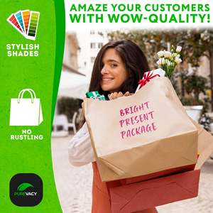 Paquete de 250 bolsas de compras de papel Kraft rojo asas estilo cuerda 16X6X12 pulgadas 150 GSM bolsas de papel de regalo reciclables bolsas de regalo de Navidad - Product Image 4