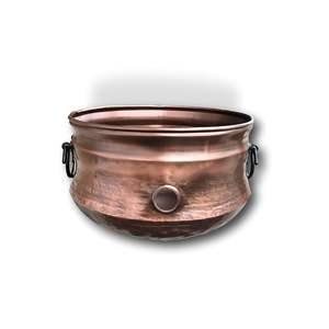 Contenedor de Almacenamiento de Manguera de Jardín con Acabado de Cobre Martillado, Estilo Jardinera, para Gestión de Agua en Exteriores - Product Image 2