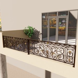Rampe de balcon moderne en acier inoxydable sur mesure avec métal renforcé pour une protection extérieure sécurisée - Product Image 2