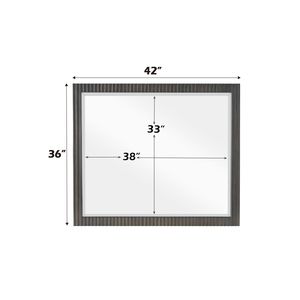 Specchio da parete Clayten con finitura Espresso - Product Image 4