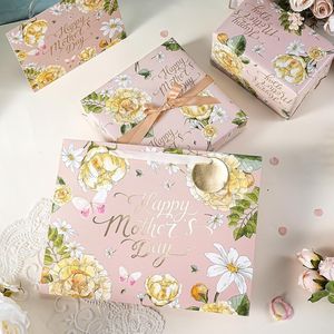 Rotolo di Carta da Regalo Floreale per la Festa della Mamma con Scritta 'Happy Mother's Day' Gialla 17 Pollici X 16,4 per Confezioni Regalo Donna Mamma - Product Image 2
