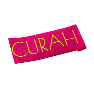 ป้ายทอสำหรับผู้ผลิตเสื้อผ้า ป้ายแบรนด์ของคุณเอง พับปลาย ปักด้วยด้ายโลหะ สำหรับรองเท้า เสื้อผ้า ป้ายหลัก ป้ายผ้า - Product Image 2