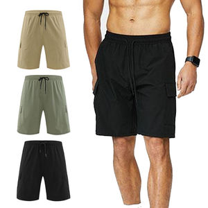 Pantalones Cortos de Verano Casuales para Hombre, Tejido Twill, 100% Algodón, Cintura con Cordón Ajustable, Transpirables, para Gimnasio - Product Image 3