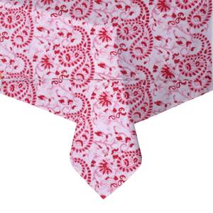 100% algodón bloque de mano impreso mantel tejido decorativo y duradero cubierta cuadrada para Centro o mesa de centro - Product Image 1