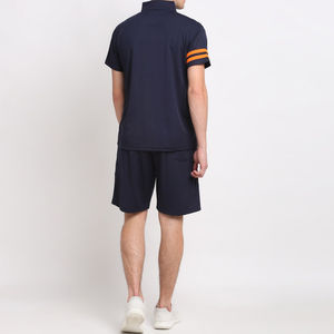 Conjunto Deportivo de 2 Piezas Personalizado para Hombre, Verano, Traje Deportivo de Alta Calidad con Camiseta Gráfica Personalizada y Pantalones Cortos con Cierre Elástico en la Cintura - Product Image 5