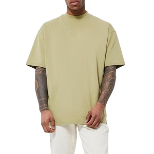 T-shirt Homme Personnalisé 100% Coton, Coupe Ample Épaules Tombantes, Streetwear Luxe, T-shirt Vierge Lourd 2025 - Product Image 1