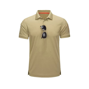 Polo décontracté pour homme de haute qualité, à manches courtes, avec col et boutons sur le devant, idéal pour le golf - Product Image 1