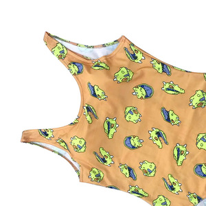 Custom Eco-Friendly V-neck One Piece Swimsuit for Women with V-<b>Strings</b> 5-Piece <b>Set</b> Beachwear & Swimming Suit - Product Image 5