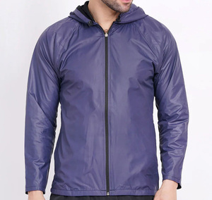 Veste coupe-vent imperméable à fermeture éclair avec logo personnalisé pour hommes - Veste de pêche en plein air, séchage rapide, respirante, UPF 35, écologique, de haute qualité - Product Image 5