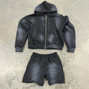 New Arrival <b>Men</b> Wear <b>Hoodies</b> <b>Shorts</b> <b>Set</b> Custom Size <b>Shorts</b> <b>Set</b> Made in Pakistan <b>Hoodies</b> <b>Short</b> <b>Set</b> OEM Serviced Customized - Product Image 6