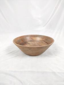 Tazón de madera para servir comida y frutas, forma redonda, tazón tradicional para mesa, para venta al por mayor. - Product Image 3