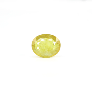 Yellow Sapphire 4.45 Carat Oval Cut Loose Gemstone for Fine Jewelry - Product Image 1