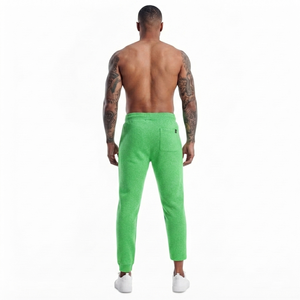 High Quality DROGEN EXPORT Brite Green <b>Linen</b>/Cotton Lightweight Drawstring Sweatpants Spring Warm Joggers Casual Trousers - Product Image 2
