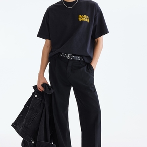 Vente en gros – Tissu 100 % coton tissé personnalisé avec logo imprimé, coupe ajustée, manches courtes, séchage rapide, anti-plis - Product Image 2