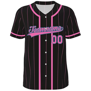 เสื้อเบสบอลแขนสั้นผู้ชาย ระบายอากาศได้ดี ดีไซน์กระดุมเต็มตัว ปรับแต่งได้ พิมพ์ลายซิลค์สกรีน ผ้าออร์แกนิค 100% - Product Image 3