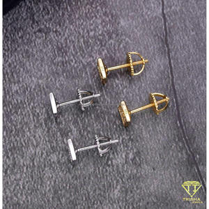Boucles d'oreilles en diamant de laboratoire de qualité supérieure, argent sterling 925, bijoux élégants et brillants pour hommes et femmes - Product Image 5