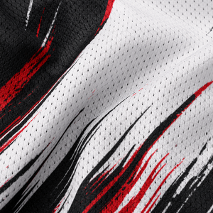 Maillot Panthers 27 pour homme, noir, rouge, blanc, col en V, manches courtes, évacuation de l'humidité, vêtements de football américain, maille polyester - Product Image 5