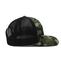 Gorra Trucker de Camuflaje Personalizada OEM, Gorra de Camuflaje Estructurada de 6 Paneles con Logotipo Bordado, Gorra de Malla Ajustable al por Mayor