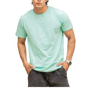 เสื้อยืดคอตตอนคุณภาพสูงสำหรับผู้ชาย ขายส่ง คอกลม แบบเรียบง่าย ผู้ผลิตและจำหน่ายเสื้อยืดเปล่า รับผลิตแบบ OEM พร้อมสกรีนโลโก้ตามสั่ง - Product Image 3