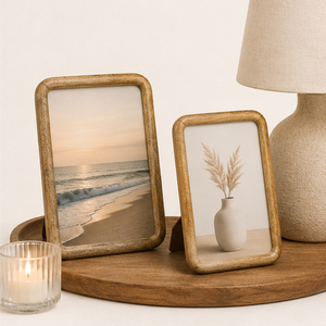 Set of 2 <b>Vintage</b> Wooden Photo <b>Frame</b> Tabletop Rustic <b>Picture</b> <b>Frame</b> Bulk for Luxury Home Decor and Office Display Supplier - Product Image 2