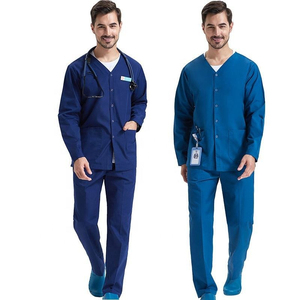Conjunto de Uniforme Médico Unisex de Mezclilla Elástica Tejida Pinco Sports, Cómodo, Elegante y sin Costuras para Hospitales y Consultorios Médicos - Product Image 3