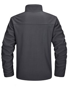 Veste polaire unisexe personnalisée coupe-vent imperméable à capuche et col montant pour sports et activités de plein air, chaude, pour femmes et hommes - Product Image 5