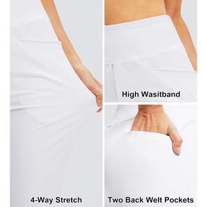 2025 femmes taille haute XL Golf pantalon 5 poches Stretch toile pantalons de survêtement pour voyage athlétique travail maison confortable cheville - Product Image 6