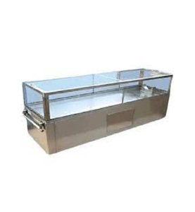Congelador Móvil para Cadáveres, Cámara de Acero Inoxidable, Tapa Transparente Plateada, Ruedas con Bloqueo, Capacidad de 200 Pulgadas Cúbicas, Enfriamiento Confiable - Product Image 1