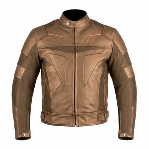 Nouvelles vestes de moto en cuir de vachette avec panneaux extensibles quadridirectionnels, protections homologuées, vêtements de moto de couleur personnalisée - Product Image 1