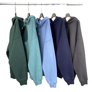 Vente en gros 2025 pull d'hiver pull à capuche avec cordon de serrage sweat à capuche brodé sans cordes teint uni par le fabricant - Product Image 3