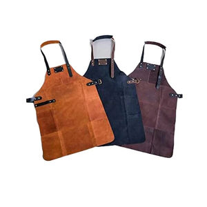 Delantal de cuero antiencogimiento, precio mayorista, superventas, logotipo personalizado, talla grande, material suave, nuevo diseño de moda - Product Image 1