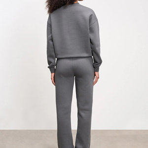 Sudadera de Forro Polar Reversible Extra Grande para Mujer con Logotipo Personalizado, Cuello Alto, Estampado Vintage y Hombros Caídos - Product Image 2