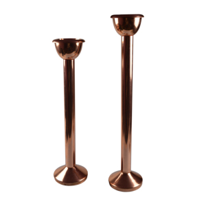 Support de bougie moderne en métal pour intérieur, finition bicolore, idéal pour villas, dîners, mariages et centres de table de Noël - Product Image 3