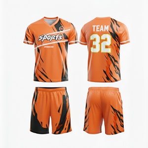 Soccer Uniform for Baseball Premium Quality Breathable Soccer Jersey with Short Set in Custom Sublimation Transfer Printing - Product Image 3