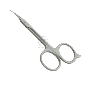 KOUNAIN-Tijeras profesionales de manicura de acero inoxidable de 11cm, puntas afiladas para recortar las uñas de los dedos de los pies, cutícula recta curvada - Product Image 3